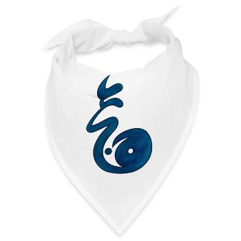 Ying yang - Bandana - Weiß - Vorne