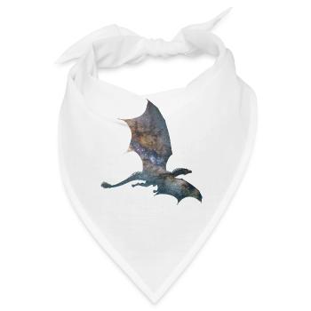 Drache Sternenhimmel - Bandana - Weiß - Vorne