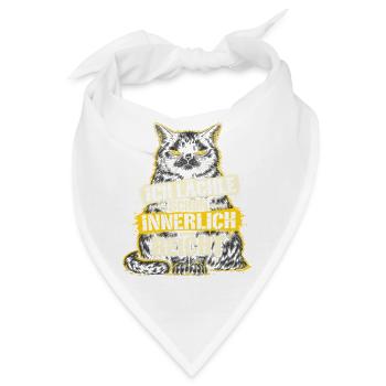 ICH LÄCHLE SCHON INNERLICH - REICHT - Lustiger - Bandana - Weiß - Vorne