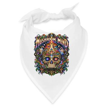 2613-3 JAHRE DRITTE AUGENABTEILUNG – PILZGEIST - Bandana - Weiß - Vorne