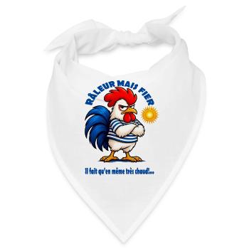 Der französische Nörgler - Bandana - Weiß - Vorne