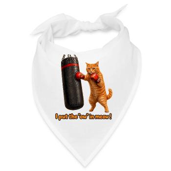 Das Aua in Meow - Bandana - Weiß - Vorne