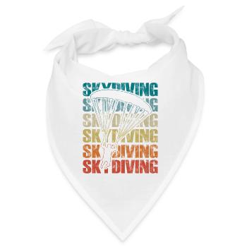 Fallschirmspringen Fallschirm Extremsport - Bandana - Weiß - Vorne