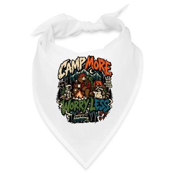 Mehr Camp, weniger Langeweile - Bandana - Weiß - Vorne