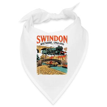 City Vintage Swindon Wiltshire England Railway - Bandana - Weiß - Vorne