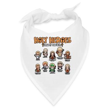 Heilige Helden Allerheiligen-Katholische Kirche - Bandana - Weiß - Vorne