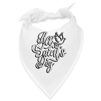 Allerheiligen, Allerseelentag, 1. November - Bandana - Weiß - Vorne