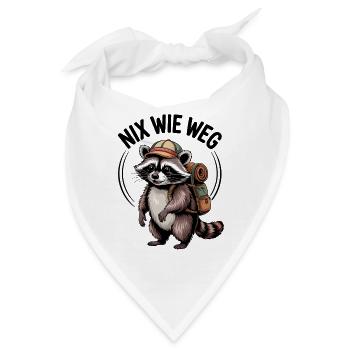 Outdoor Waschbär - Bandana - Weiß - Vorne