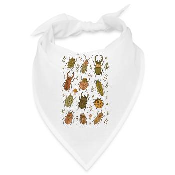 Vintage Käferchen | Insekten & Naturkunde - Bandana - Weiß - Vorne