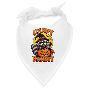 Candy Bandit Waschbär – Halloween Hexe - Bandana - Weiß - Vorne