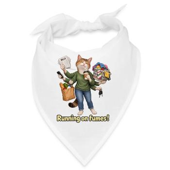 Auf dem Lauf der Dämpfe - Bandana - Weiß - Vorne