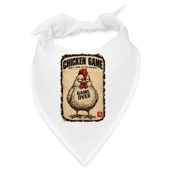  Chicken Game Don’t Look at the Chicken  - Bandana - Weiß - Vorne