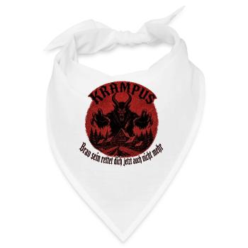 Kramperl Weihnachtsdämon Krampus T Krampus Maske - Bandana - Weiß - Vorne