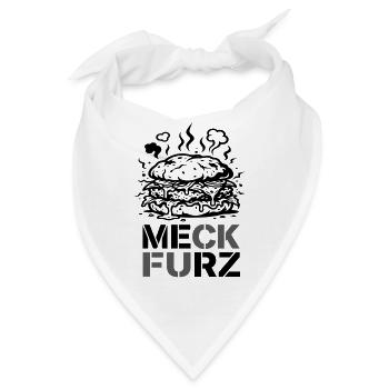 Meck Furz | Merz - nicht mein Kanzler - Bandana - Weiß - Vorne