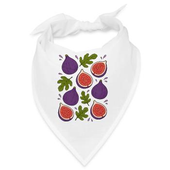 Feigen | Frucht Botanik & Mediterran - Bandana - Weiß - Vorne