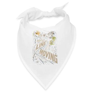 Zugschaffner Zugführer Lokführer Schaffner - Bandana - Weiß - Vorne