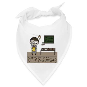 Der fälschende Philosoph - Bandana - Weiß - Vorne