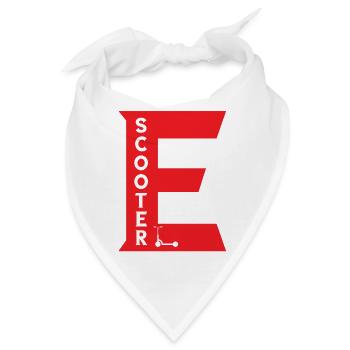 Scooter Letter E Design - Bandana - Weiß - Vorne