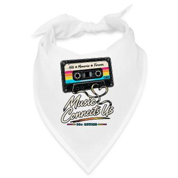 Music Connects Us – 80s Rewind - Bandana - Weiß - Vorne