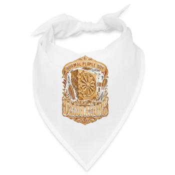 Holzschnitzerei Schnitzen Holzschnitzen - Bandana - Weiß - Vorne
