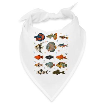 Tropische Fische | Aquarium & Zierfische - Bandana - Weiß - Vorne