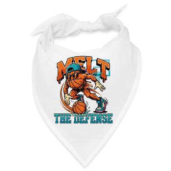Basketball-Monster gegen Defense - Bandana - Weiß - Vorne