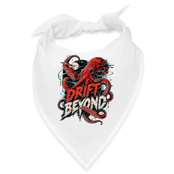 Drift Beyond Neon Tentakel - Bandana - Weiß - Vorne