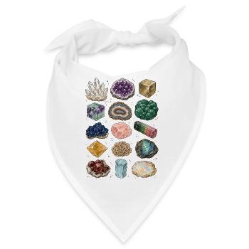 Mineralien | Kristalle & Geologie - Bandana - Weiß - Vorne