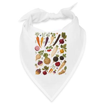 Wurzelgemüse | Garten & Ernte - Bandana - Weiß - Vorne