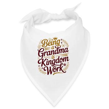 Großmutter zu sein ist Reichsarbeit - Bandana - Weiß - Vorne
