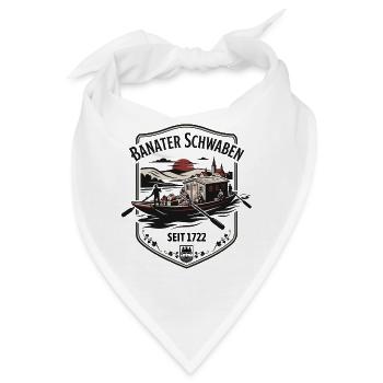 Banater Schwaben | Schwabenzug 1722 | Donau - Bandana - Weiß - Vorne