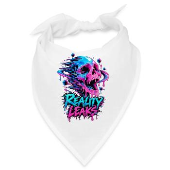 Reality Leaks Neon Skull - Bandana - Weiß - Vorne