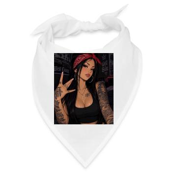 Bandana Glam Tattoo Queen - Bandana - Weiß - Vorne