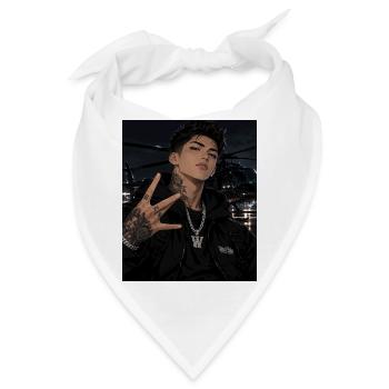 Nachtglanz Tattooheld im Hoodie - Bandana - Weiß - Vorne