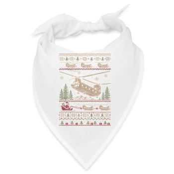 CH47 Chinook Weihnachtspullover - Bandana - Weiß - Vorne