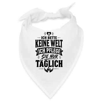 Pflege Alltag - Bandana - Weiß - Vorne