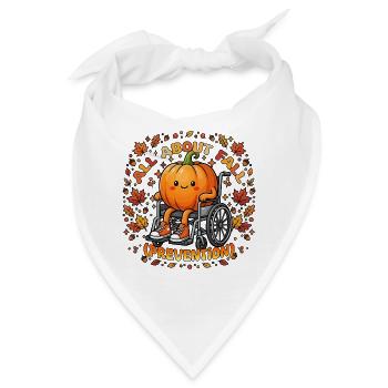 Ergotherapie Herbst Truthahntag Erntedankfest - Bandana - Weiß - Vorne
