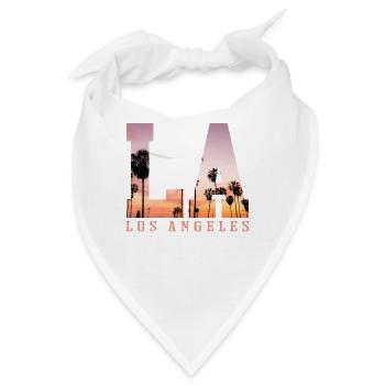 Los Angeles Sunset Palms  - Bandana - Weiß - Vorne