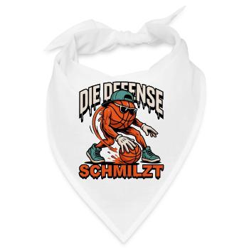 Die Defense Schmilzt Basketball - Bandana - Weiß - Vorne