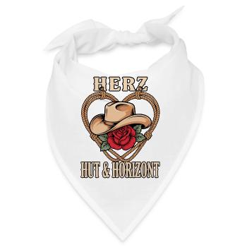 Herz Hut & Horizont - Bandana - Weiß - Vorne