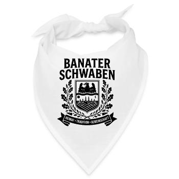 Banater Schwaben | Wappen | Tradition - Bandana - Weiß - Vorne