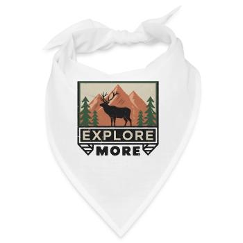 Entdecken Sie mehr Retro-Schilder für alpine Elche - Bandana - Weiß - Vorne