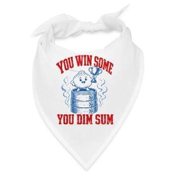  Du Gewinnst Ein Paar, Du Dim Sum Knödel Trophäe - Bandana - Weiß - Vorne