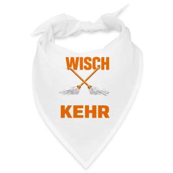 I Wisch I Don't Kehr Haushalt Humor Spruch - Bandana - Weiß - Vorne