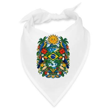 Brasilien | Amazonas, Tukane & Samba - Bandana - Weiß - Vorne