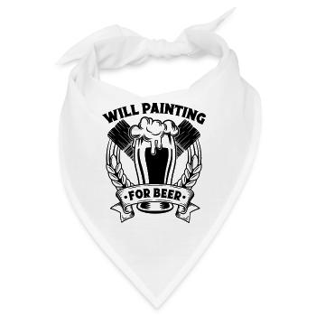 Lustige Geschenke Für Hausmaler Berufs Maler Ideen - Bandana - Weiß - Vorne