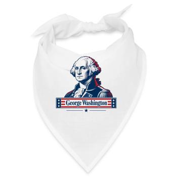 Patriotisches historisches Führungsbild - Bandana - Weiß - Vorne