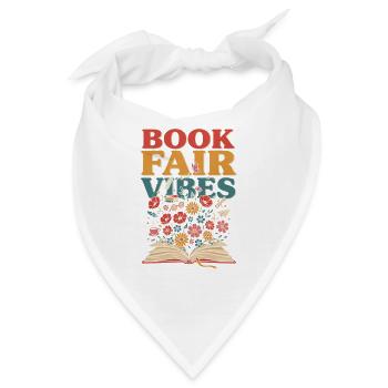 Buchmesse-Vibes - Bandana - Weiß - Vorne