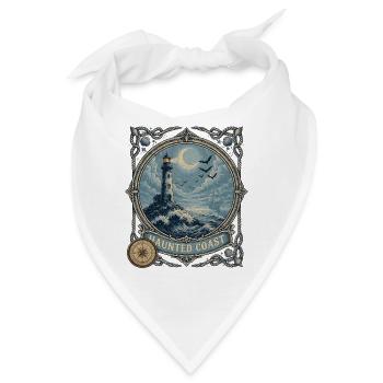 Haunted Coast Leuchtturm Küste - Bandana - Weiß - Vorne