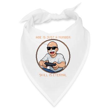 Alter Gamer - Bandana - Weiß - Vorne
